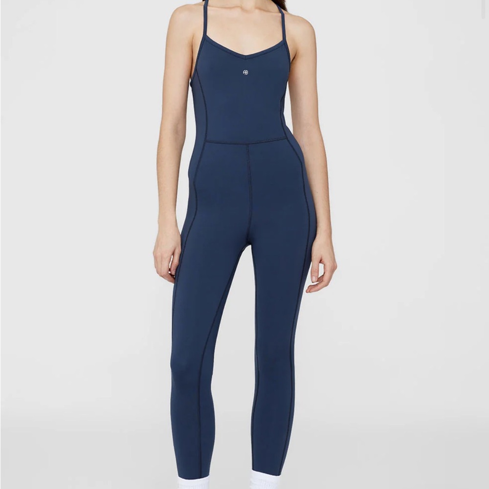 NWT Anine Bing Size XL Navy Blue Val One Piece Jumpsuit